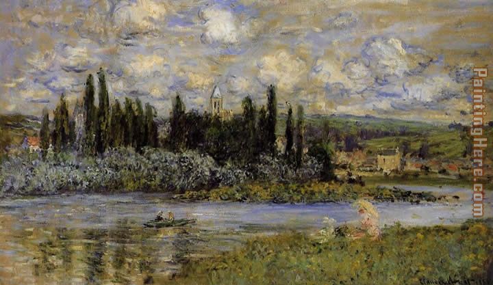 View of Vetheuil painting - Claude Monet View of Vetheuil art painting